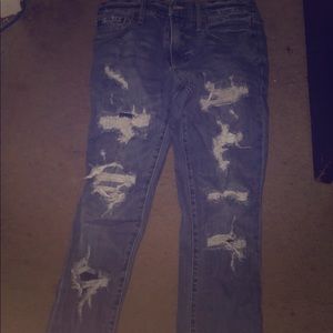 Destressed Jeans